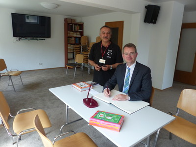 Peter Tomaschko zu Gast in der Moschee Friedberg
