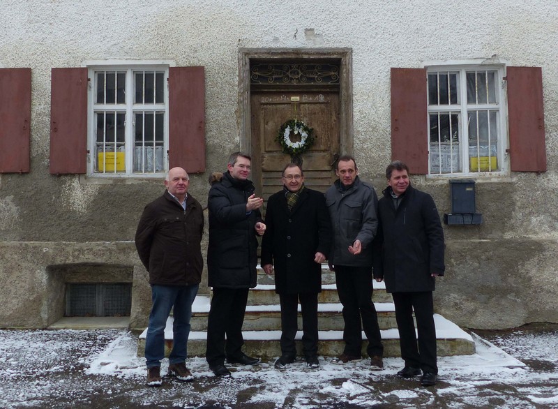 v.l.: Josef Gailer, Peter Tomaschko, Johann Huber, Josef Wecker und Ludger Klinge. 