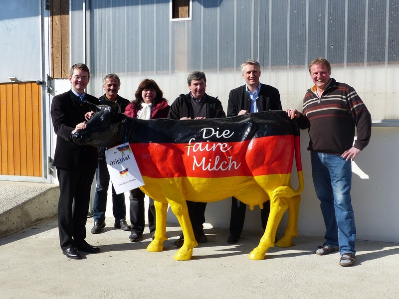 Von links nach rechts: Peter Tomaschko, Franz und Wally Meitinger, Josef Baur, Hansjrg Durz und Johann Breitsameter