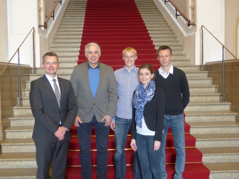 Von links: Peter Tomaschko, Heinz Schrall, Stefan Gorol, Teresa Losinger und Thaddus Weihaar
