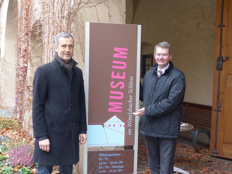 Landtagsabgeordneter Peter Tomaschko (rechts) zusammen mit Brgermeister Roland Eichmann